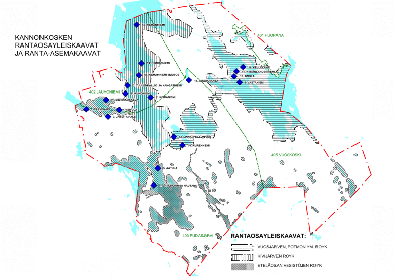 Rantaosayleiskaavoista kuva