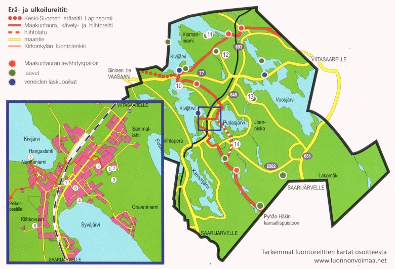 Kirkonkylän luontolenkki | Kannonkosken kunta